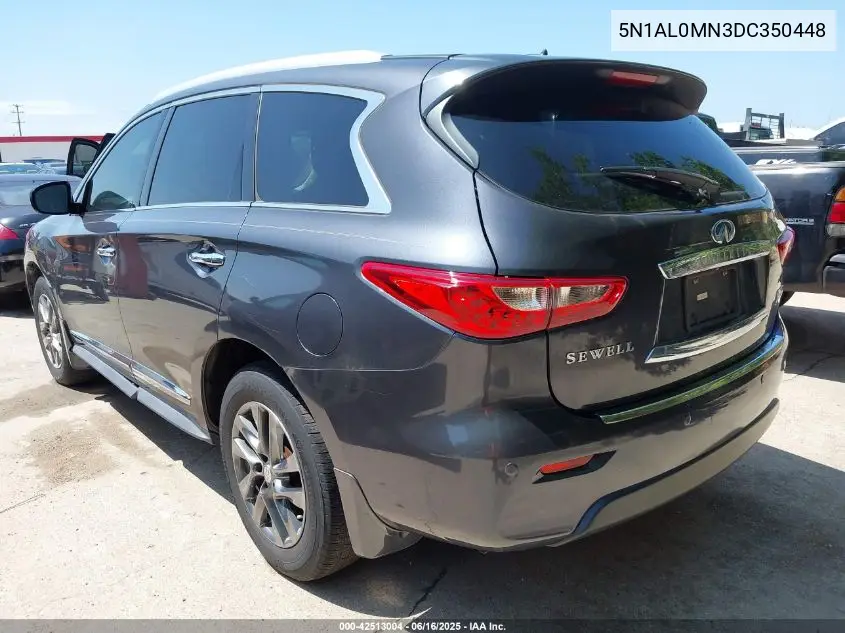 2013 Infiniti Jx35 VIN: 5N1AL0MN3DC350448 Lot: 42513004