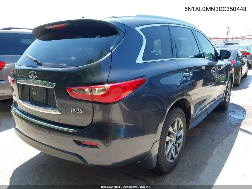 2013 Infiniti Jx35 VIN: 5N1AL0MN3DC350448 Lot: 42513004