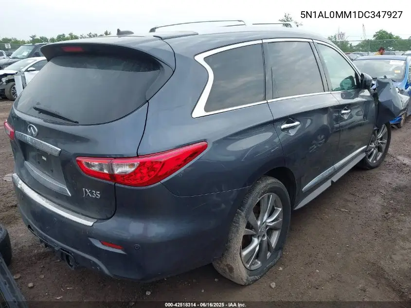 2013 Infiniti Jx35 VIN: 5N1AL0MM1DC347927 Lot: 42518314