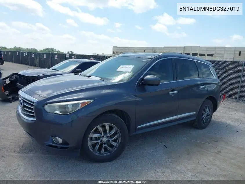2013 Infiniti Jx35 VIN: 5N1AL0MN8DC327019 Lot: 42532393