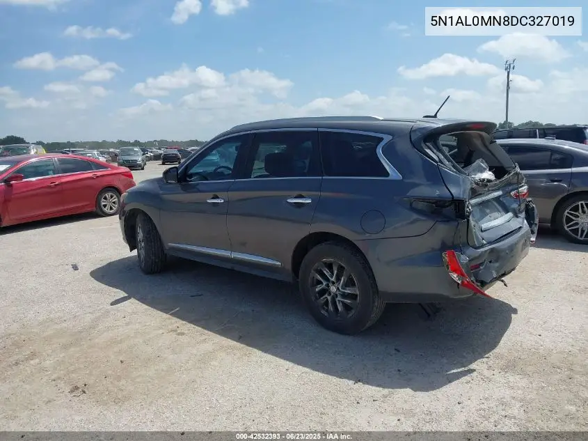 2013 Infiniti Jx35 VIN: 5N1AL0MN8DC327019 Lot: 42532393