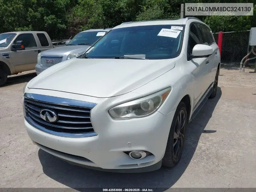 2013 Infiniti Jx35 VIN: 5N1AL0MM8DC324130 Lot: 42553008