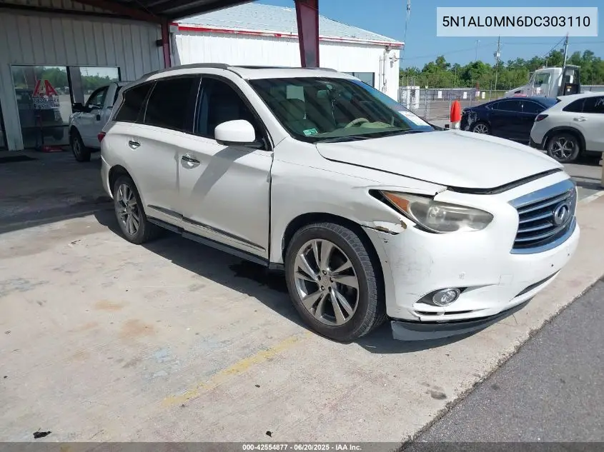2013 Infiniti Jx35 VIN: 5N1AL0MN6DC303110 Lot: 42554877