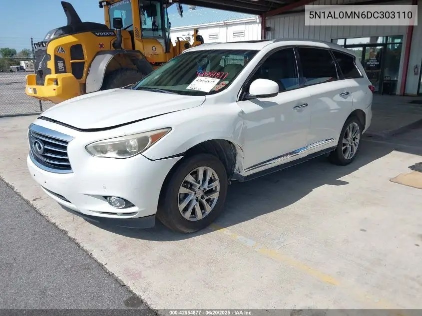 2013 Infiniti Jx35 VIN: 5N1AL0MN6DC303110 Lot: 42554877