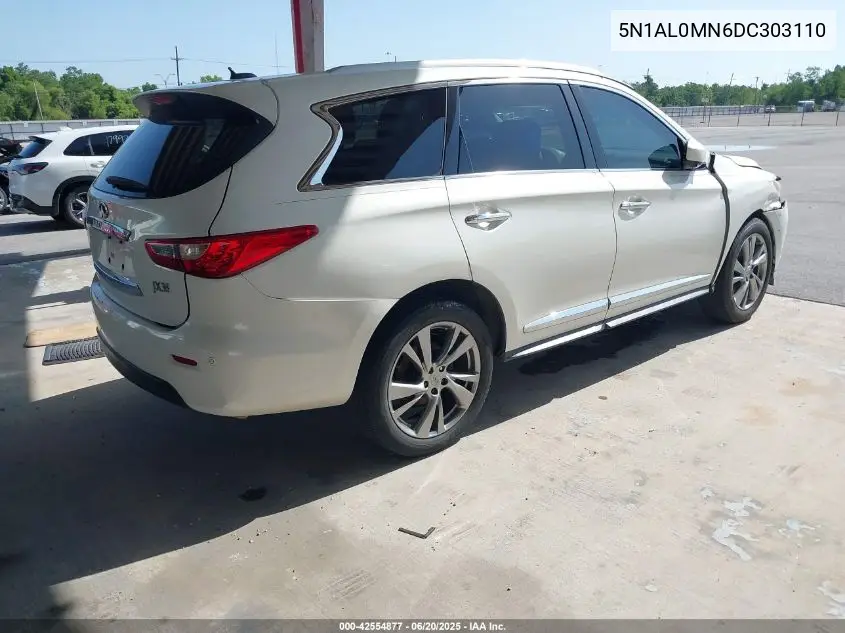 2013 Infiniti Jx35 VIN: 5N1AL0MN6DC303110 Lot: 42554877