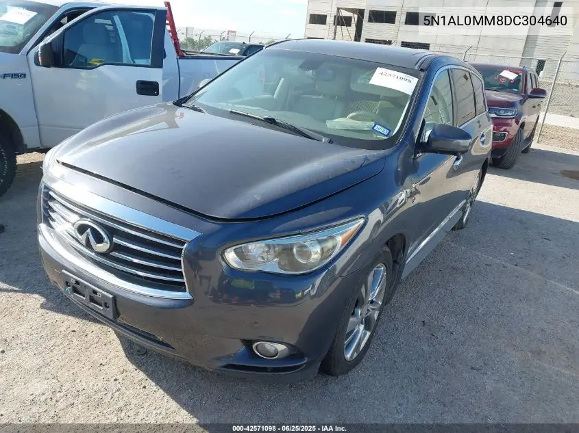 2013 Infiniti Jx35 VIN: 5N1AL0MM8DC304640 Lot: 42571098