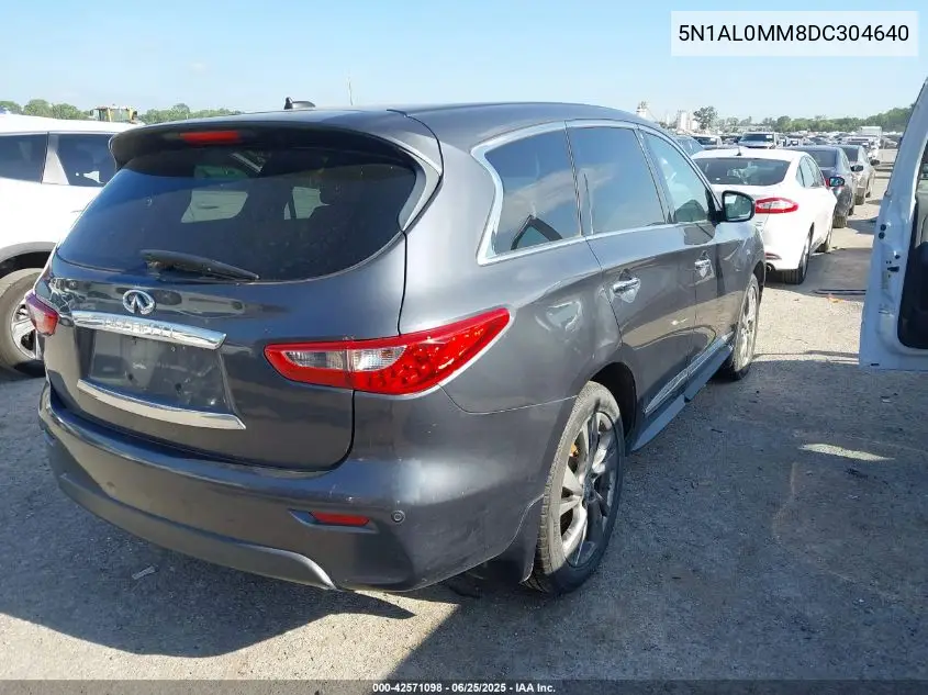 2013 Infiniti Jx35 VIN: 5N1AL0MM8DC304640 Lot: 42571098