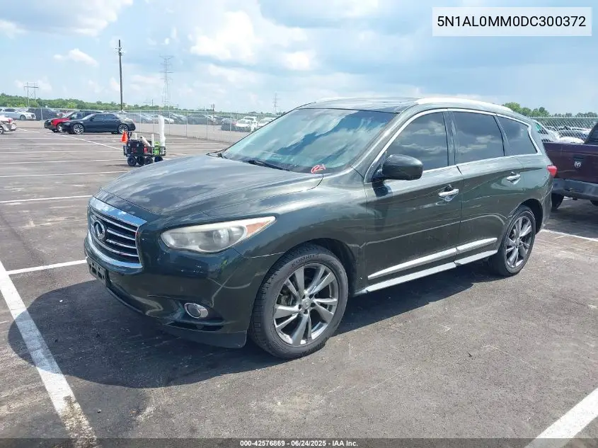 2013 Infiniti Jx35 VIN: 5N1AL0MM0DC300372 Lot: 42576869