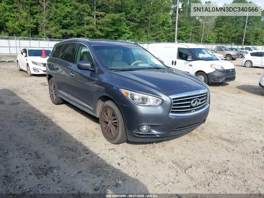 2013 Infiniti Jx35 VIN: 5N1AL0MN3DC340566 Lot: 42603495