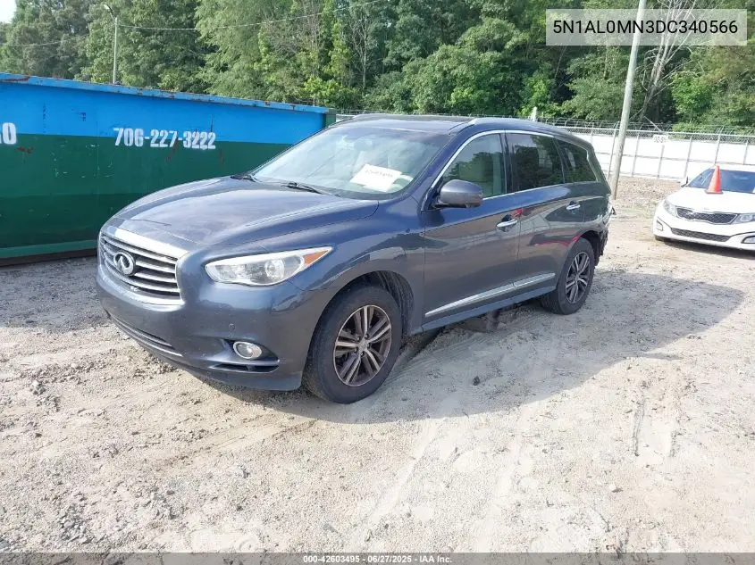 2013 Infiniti Jx35 VIN: 5N1AL0MN3DC340566 Lot: 42603495