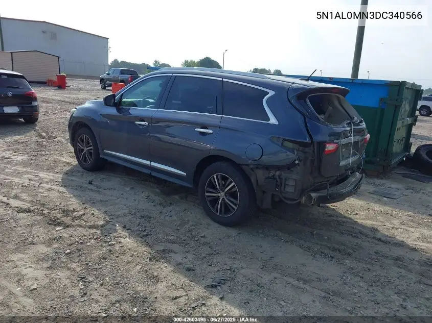 2013 Infiniti Jx35 VIN: 5N1AL0MN3DC340566 Lot: 42603495
