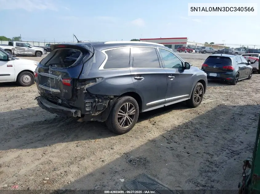 2013 Infiniti Jx35 VIN: 5N1AL0MN3DC340566 Lot: 42603495