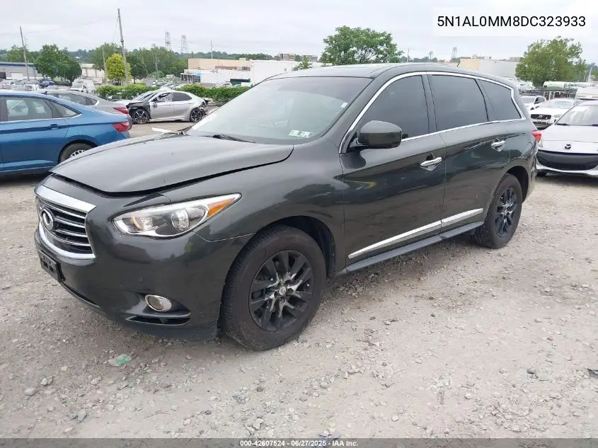 2013 Infiniti Jx35 VIN: 5N1AL0MM8DC323933 Lot: 42607524