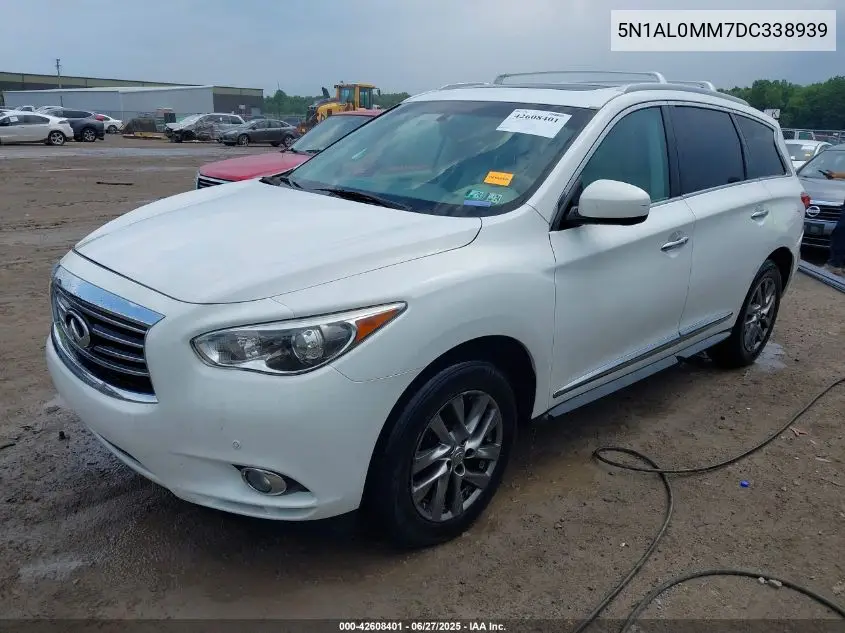 2013 Infiniti Jx35 VIN: 5N1AL0MM7DC338939 Lot: 42608401