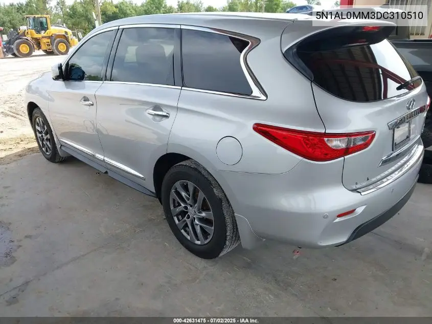 2013 Infiniti Jx35 VIN: 5N1AL0MM3DC310510 Lot: 42631475