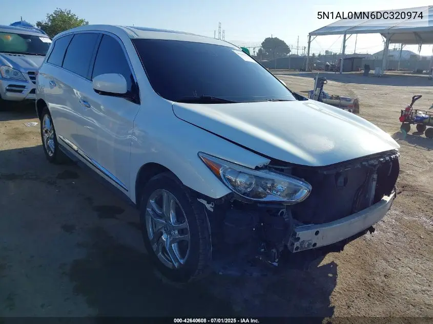 2013 Infiniti Jx35 VIN: 5N1AL0MN6DC320974 Lot: 42640608