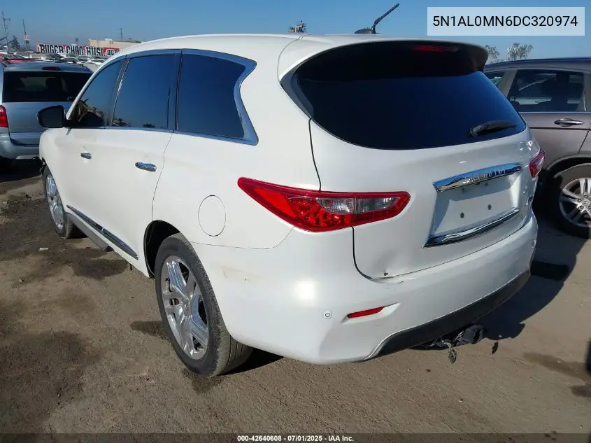 2013 Infiniti Jx35 VIN: 5N1AL0MN6DC320974 Lot: 42640608
