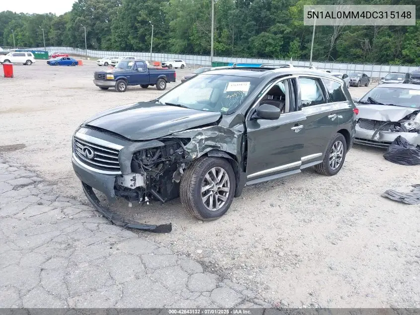 2013 Infiniti Jx35 VIN: 5N1AL0MM4DC315148 Lot: 42643132