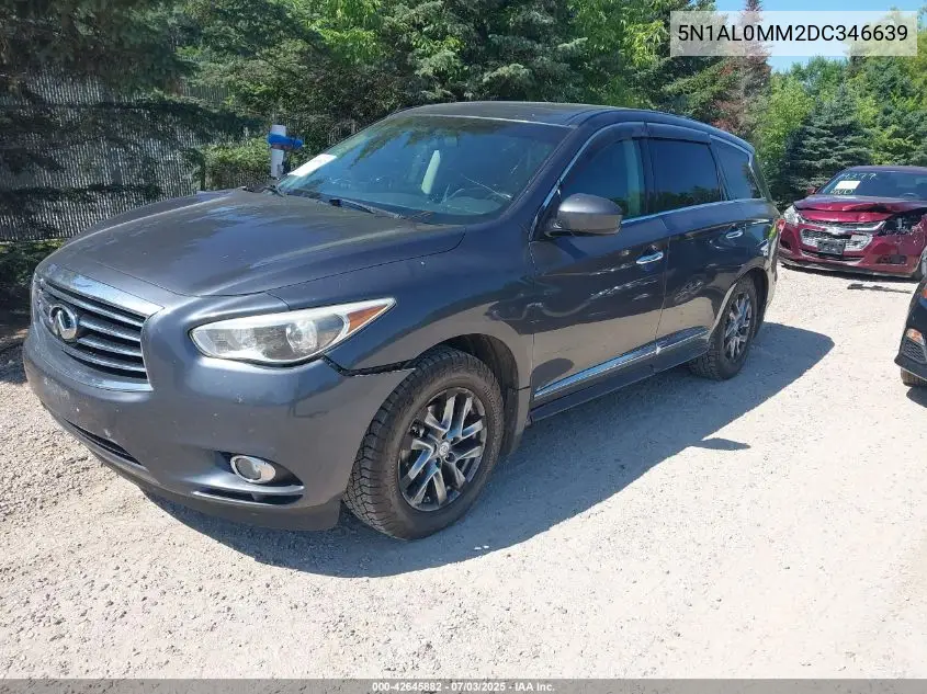 2013 Infiniti Jx35 VIN: 5N1AL0MM2DC346639 Lot: 42645882