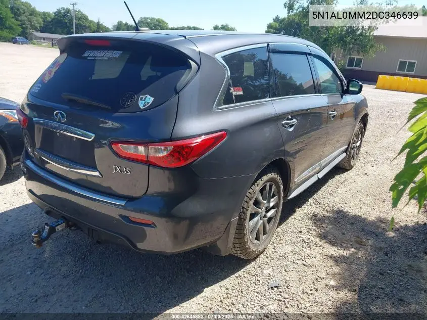 2013 Infiniti Jx35 VIN: 5N1AL0MM2DC346639 Lot: 42645882