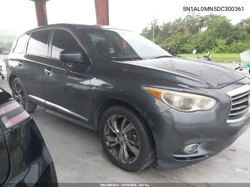 2013 Infiniti Jx35 VIN: 5N1AL0MN5DC300361 Lot: 42663872