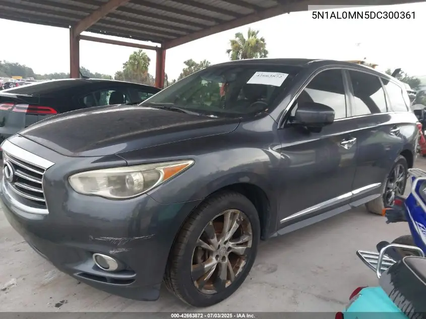 2013 Infiniti Jx35 VIN: 5N1AL0MN5DC300361 Lot: 42663872