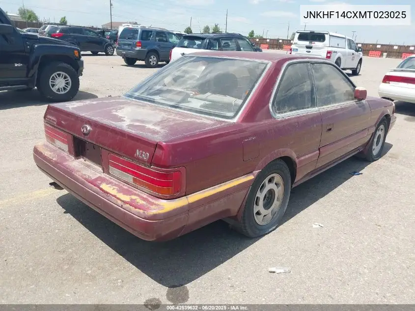 1991 Infiniti M30 VIN: JNKHF14CXMT023025 Lot: 42539632