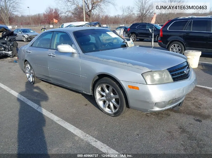 2003 Infiniti M45 Sport VIN: 0JNKAY41E63M00463 Lot: 40966737