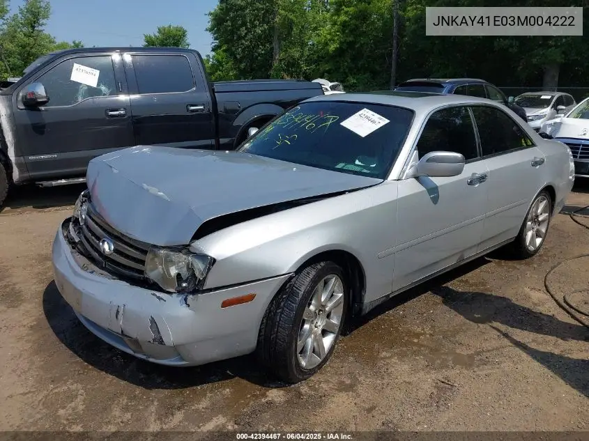 2003 Infiniti M45 Sport VIN: JNKAY41E03M004222 Lot: 42394467