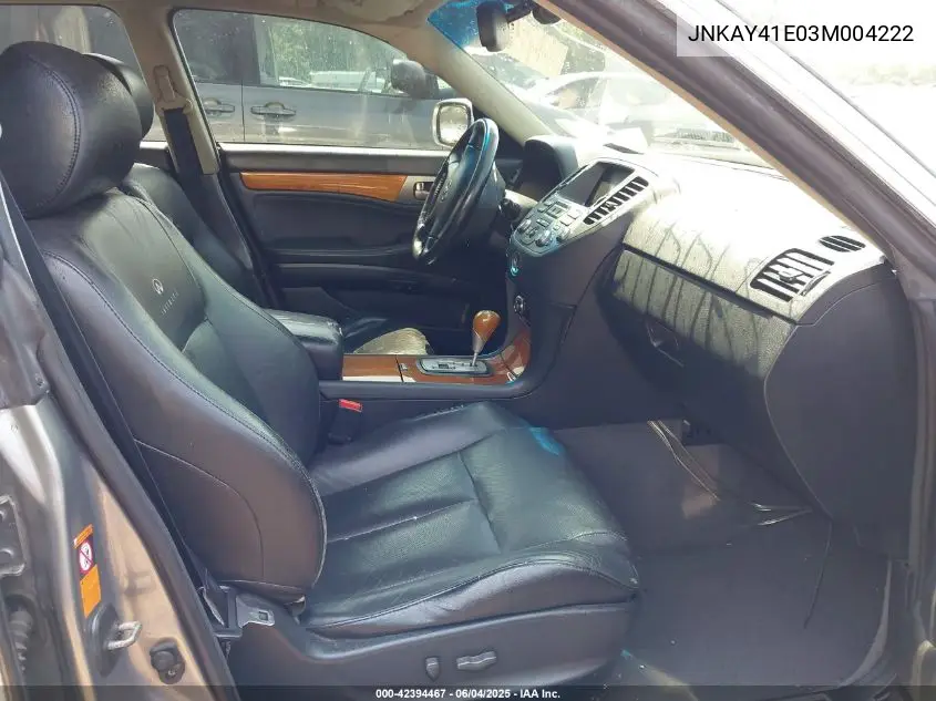 2003 Infiniti M45 Sport VIN: JNKAY41E03M004222 Lot: 42394467