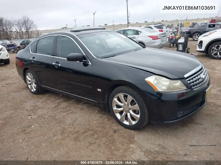 2006 Infiniti M35 VIN: JNKAY01E86M103691 Lot: 41503870