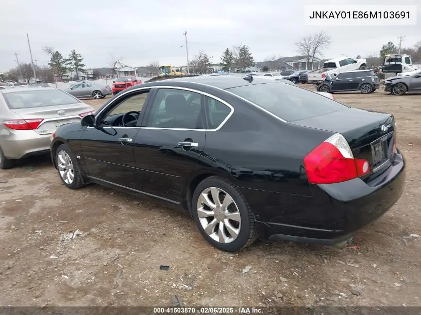 2006 Infiniti M35 VIN: JNKAY01E86M103691 Lot: 41503870