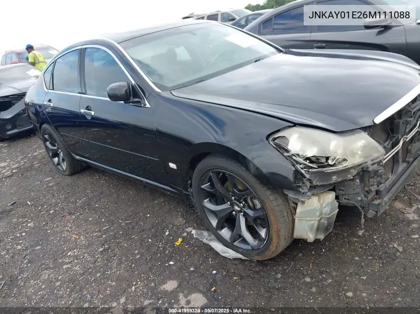 2006 Infiniti M35 VIN: JNKAY01E26M111088 Lot: 41959324