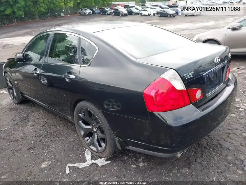2006 Infiniti M35 VIN: JNKAY01E26M111088 Lot: 41959324