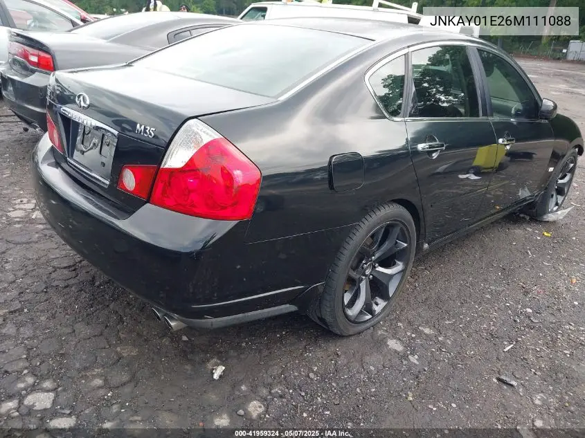 2006 Infiniti M35 VIN: JNKAY01E26M111088 Lot: 41959324