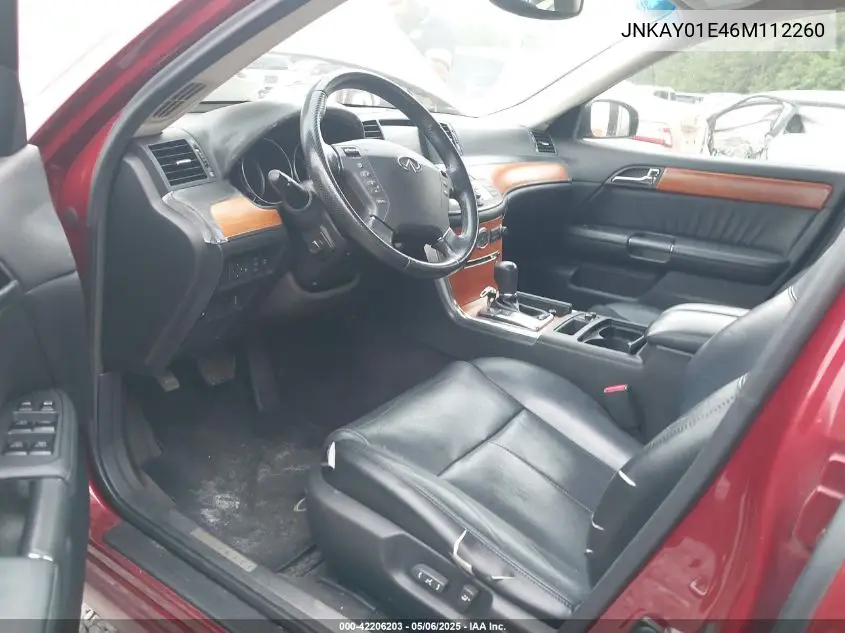 2006 Infiniti M35 VIN: JNKAY01E46M112260 Lot: 42206203