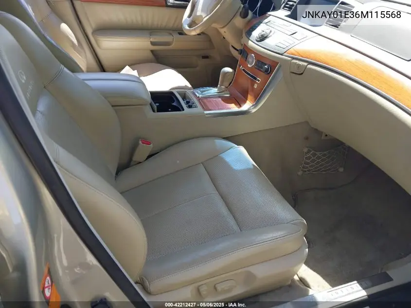2006 Infiniti M35 VIN: JNKAY01E36M115568 Lot: 42212427