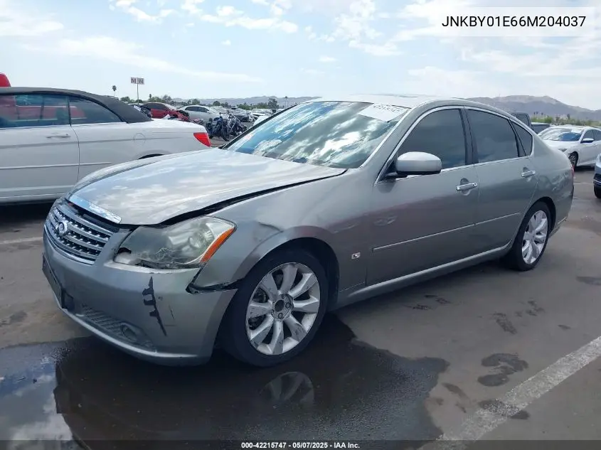 2006 Infiniti M45 VIN: JNKBY01E66M204037 Lot: 42215747