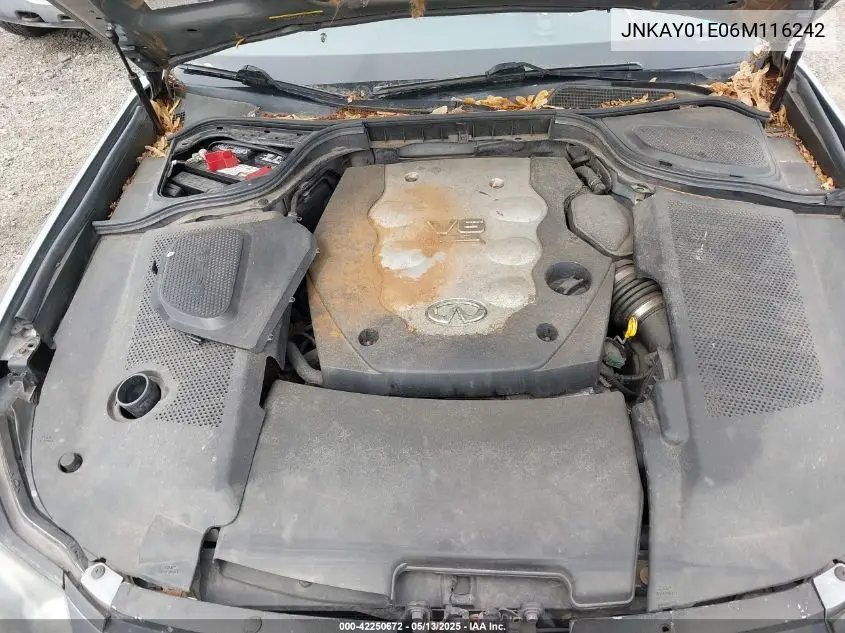 2006 Infiniti M35 Sport VIN: JNKAY01E06M116242 Lot: 42250672