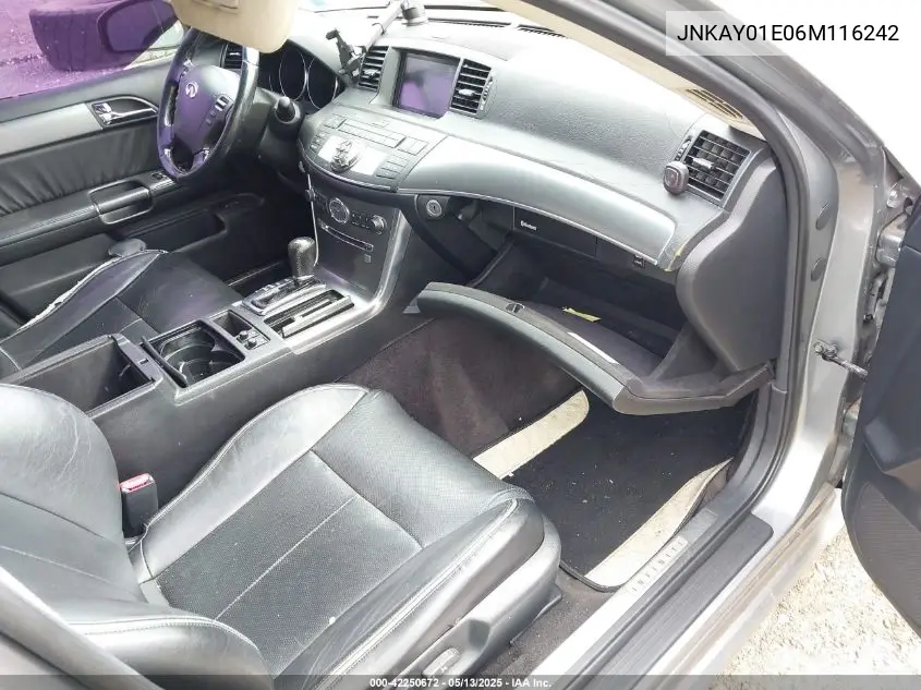 2006 Infiniti M35 Sport VIN: JNKAY01E06M116242 Lot: 42250672