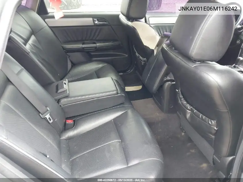 2006 Infiniti M35 Sport VIN: JNKAY01E06M116242 Lot: 42250672