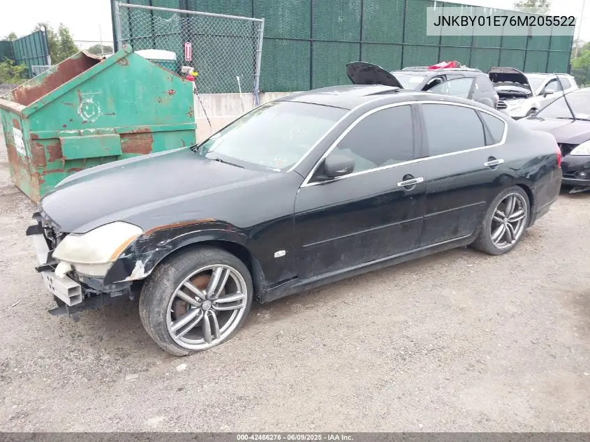 2006 Infiniti M45 Sport VIN: JNKBY01E76M205522 Lot: 42466276