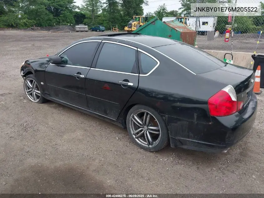 2006 Infiniti M45 Sport VIN: JNKBY01E76M205522 Lot: 42466276