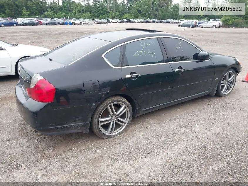 2006 Infiniti M45 Sport VIN: JNKBY01E76M205522 Lot: 42466276