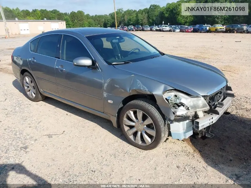 2006 Infiniti M35 VIN: JNKAY01F86M261098 Lot: 42515476