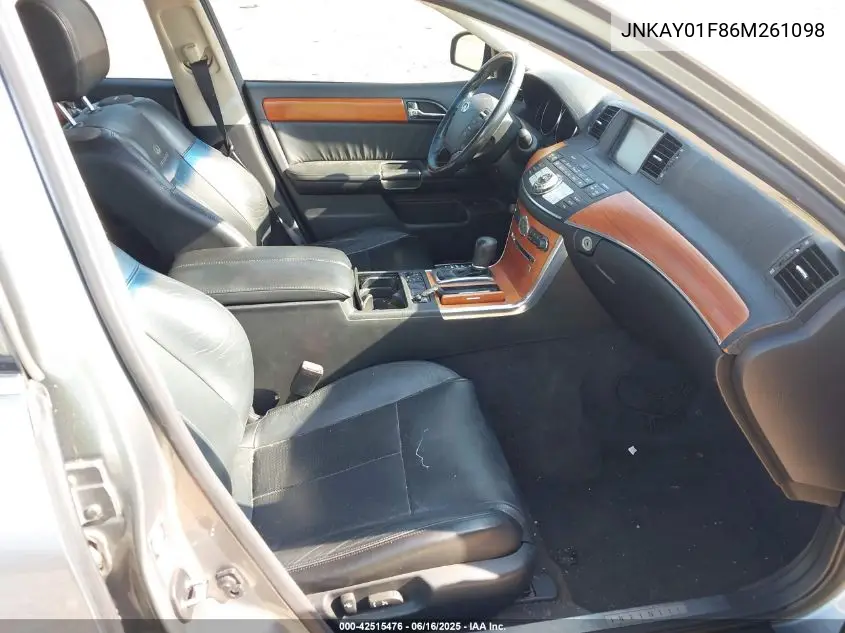 2006 Infiniti M35 VIN: JNKAY01F86M261098 Lot: 42515476