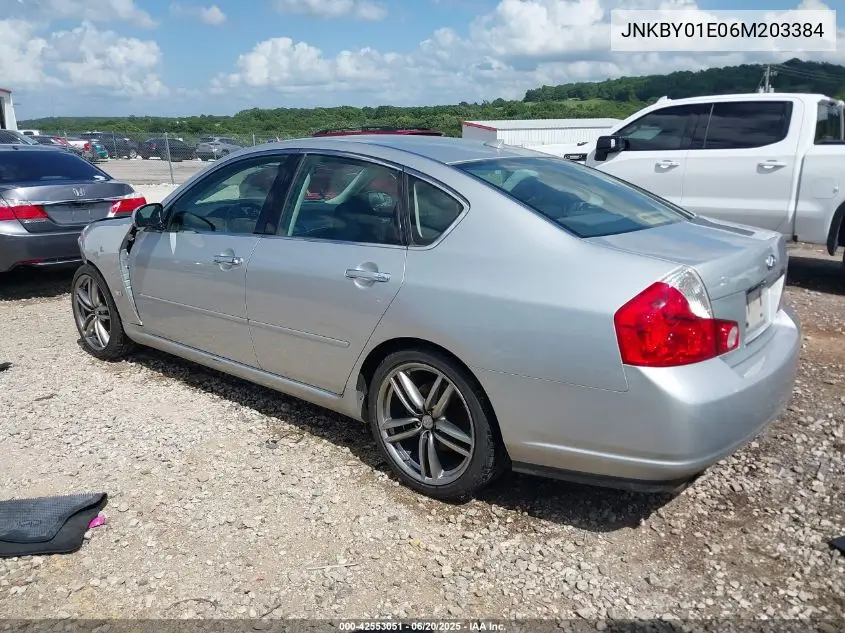 2006 Infiniti M45 Sport VIN: JNKBY01E06M203384 Lot: 42553051