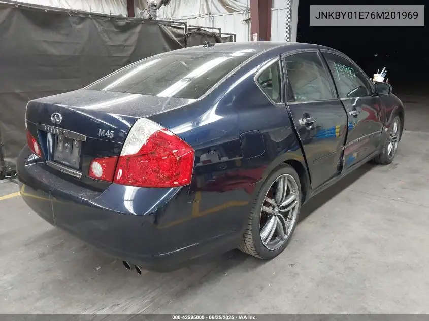 2006 Infiniti M45 Sport VIN: JNKBY01E76M201969 Lot: 42595009