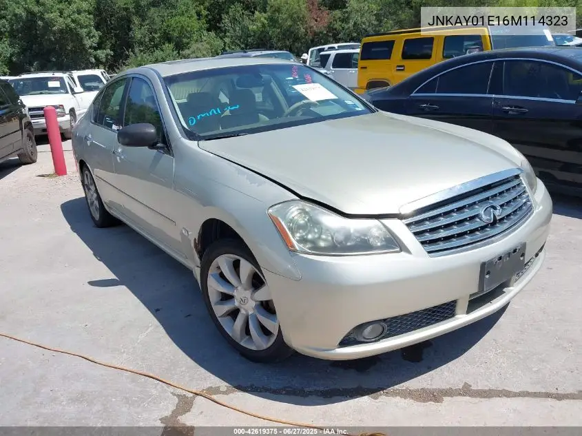 2006 Infiniti M35 Sport VIN: JNKAY01E16M114323 Lot: 42619375