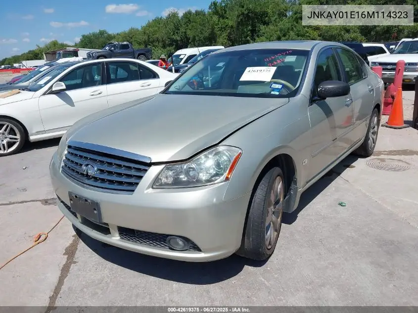 2006 Infiniti M35 Sport VIN: JNKAY01E16M114323 Lot: 42619375